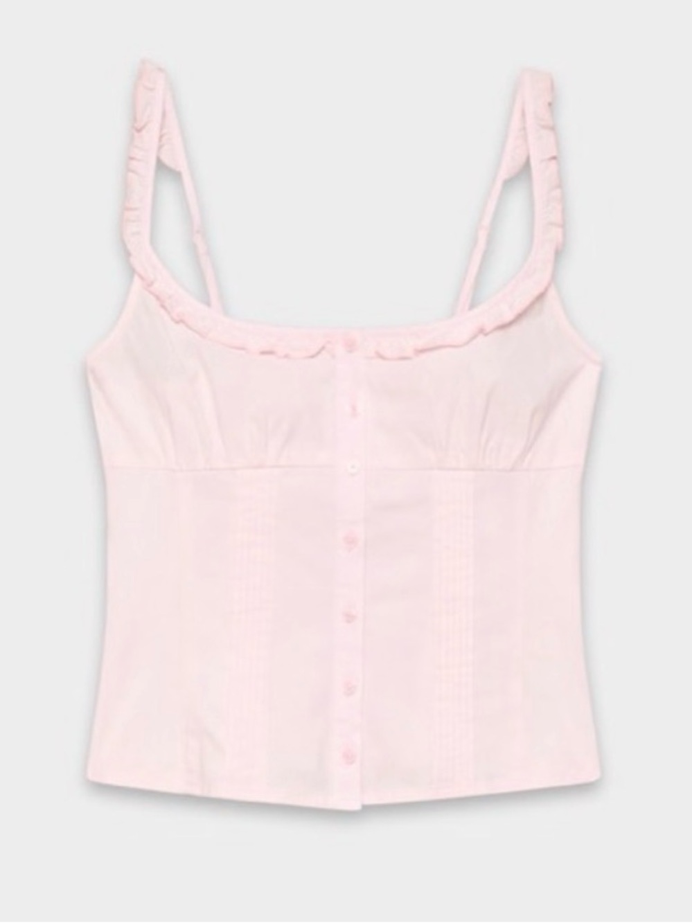 Aritzia Sunday Best Gumdrop Poplin Cami Tank Top - Villa Pink - Picture 3 of 7